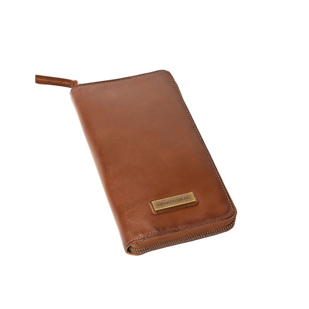 DRAKENSBERG travel wallet Travis Vintage Brown  handmade travel wallet